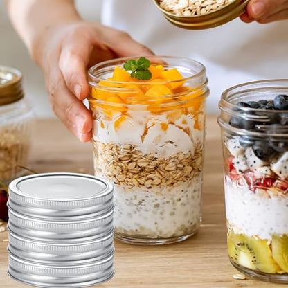 72Pcs Canning Lids with Rings Wide Mouth for Canning Jars, Ball,Kerr, Split Lids and Rings Food Grade Material, 100% Fit & Airtight for Regular Mouth Jars (36Ring+36Lids for Wide Mouth) - size: Wide Mouth (36 Lids + 36 Rings)