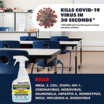 STAR BRITE PERFORMACIDE Disinfectant - Kills Virus in 30 Seconds - 32 OZ Refills 12 Pack - No Rinse, No Wipe, No Residue - Just Add Water (102032R-12) - style: 32 OZ 12 Pack Refill