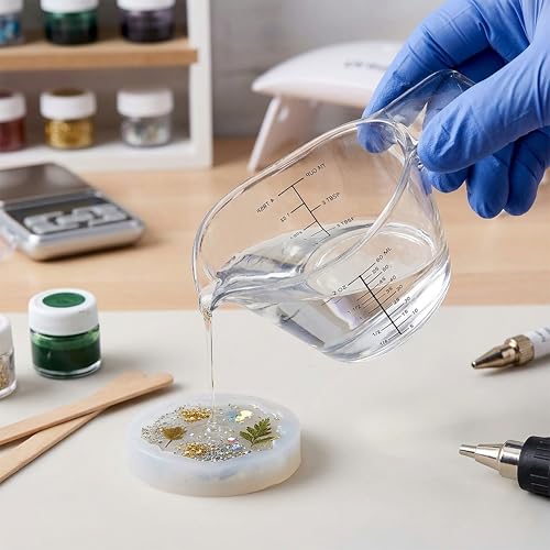 4 Pack Mini Measuring Cups, Clear Plastic 2oz/60ml Small Liquid Measuring Cup with Markings, Shot Glass Measure Pitcher for Espresso, Baking, and Resin