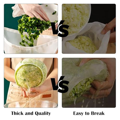 6Pcs Nut Milk Bag Bowl-Shaped Organic Cheesecloth Reusable Straining Fine Mesh Food Strainer Washable Cheesecloth for Tea Milk Juicing Almond Yogurt Coffee