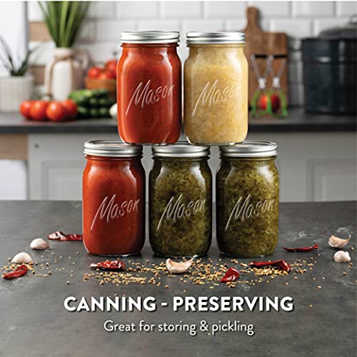 Paksh Novelty Wide Mouth Mason Jars With Lids 32 oz – Glass Quart Mason Canning Jars, Large Mason Jar Wide Mouth for Canning, Pickling, Jelly Preserving & Meal Prep, 2-Pack - color: 32 oz, 2 Pack