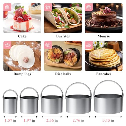 Biscuit Cutter Set, Dough Blender, Pastry Cutter, Biscuit Cutter, Dough Cutter,Pastry Cutter Set, Round Sifter,Baking Dough Tools for Cooking Cookies (3 Pcs/Set) - size: 3 set