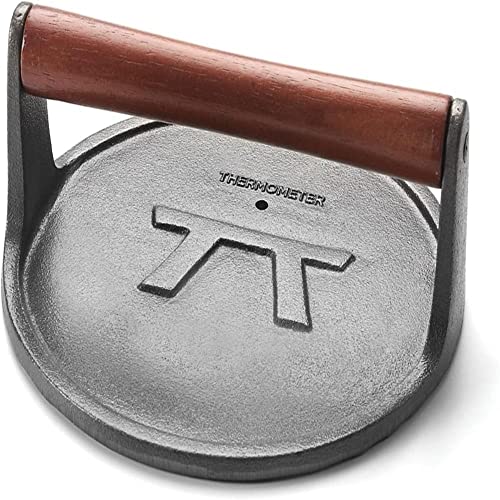 Outset Cast Iron, 8 x 8 x 3.25 inches, Round Grill Press - style: Round Grill Press