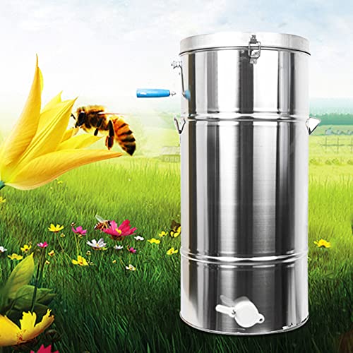 Honey Machine,Stainless Steel Thickening Honey Machine,Manual Honey Extractor Separator,Beekeeping Tools Bee Machine,Honey Centrifuge Equipment 70cm*35cm