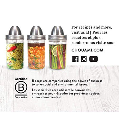 ChouAmi (The Little Fermenter) Stainless Steel Fermenting Lid for Le Parfait Glass Canning Jars (Device Only)