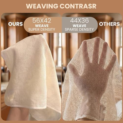 Cheese Cloth Bag - Straining & Cooking Cotton Strainer | 6 Pieces Fine Mesh Unbleached Cotton Straining Cloth For Juicing Soy Milk Yogurt Making Diy Drinks Crafts