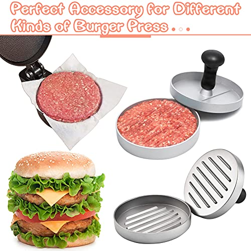 Square Patty Paper 4x4 Inch, Set of 300, Non Stick Patty Paper Sheets for Burger Press, Patty Serperate and Cake Baking,Freezing and Caramel Candy Wrappers - size: 4inch