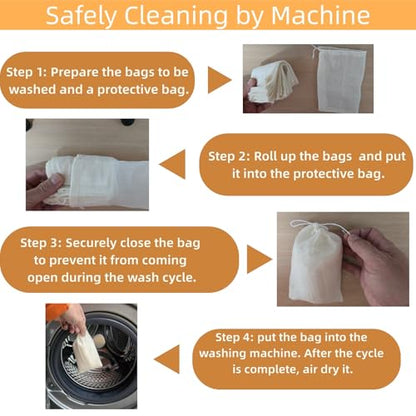50 Pack Natural Reusable Cotton Muslin Bags with Drawstring,Unbleached Reusable Tea Bags,Spice Bags for Cooking Soup/Herb/Loose Leaf Tea,Cotton Small Cheese Cloth Bag for Straining,Sachet Bags (4x6") - size: 4x6"