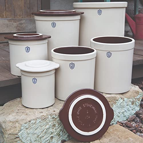 Gardener's Supply Company 8587577 5-Gallon Stoneware Pickling Crock