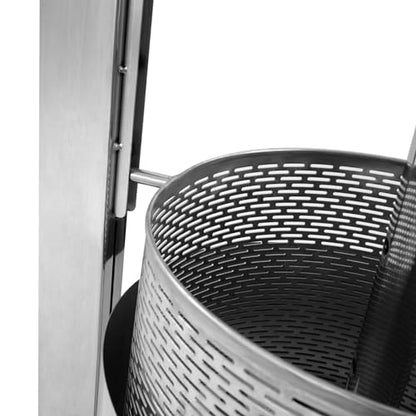 20L/5.28gal Fruit Wine Press Machine, Stainless Steel Hydraulic Jack Press Extractor Manual Juicer Crusher DIY Large Fruit Cider Grinder for Wine and Juice Making - size: 20L/5.3gal