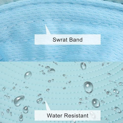 Sun Hats for Men Women Fishing Hat UPF 50+ Breathable Wide Brim Summer UV Protection Hat - color: 1pack-blue