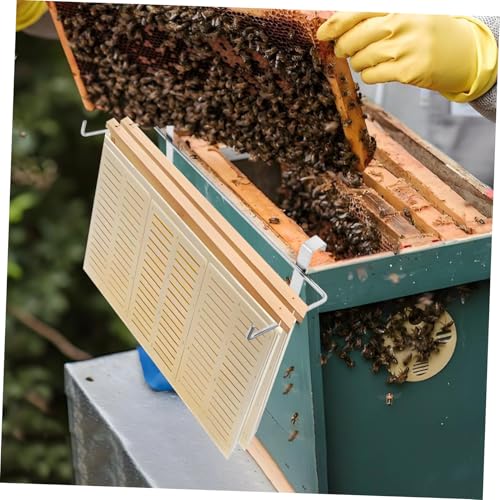 VANZACK Stainless Steel Beehive Frame Rack Bee Hive Tool Bee Hive Stand Beekeeping Frame Holder Space-Saving Design