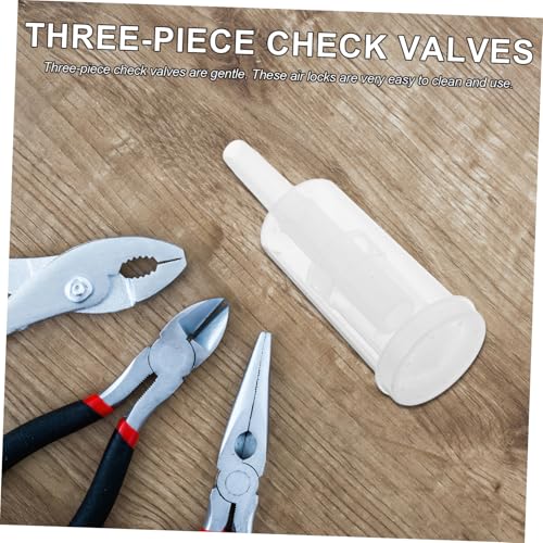 SHOWERORO Kit 3-piece Air Locks Pp Material Valves for Craft Beer Wine Sauerkraut Kimchi Making
