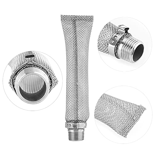 Stainless Steel Beer Filter, Mash and Tun Boil Screen, Beer Brew Hop Filter Strainer Tool for Home Brew Beer Kettle Mash Tun, 6 Inch