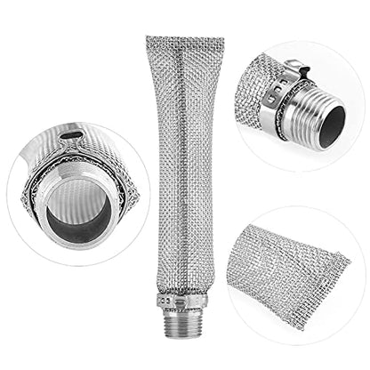 Stainless Steel Beer Filter, Mash and Tun Boil Screen, Beer Brew Hop Filter Strainer Tool for Home Brew Beer Kettle Mash Tun, 6 Inch