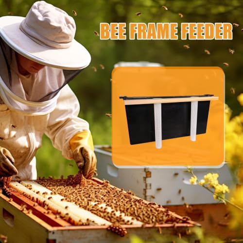 Bee Water Feeder 3.5L Bee Feeding Tool | Beekeeping Water Dispenser for Beekeeping, Apiary, Beehive, Hive, Honey, Feeding, Food - color: Black