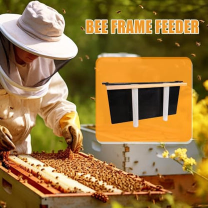 Bee Water Feeder 3.5L Bee Feeding Tool | Beekeeping Water Dispenser for Beekeeping, Apiary, Beehive, Hive, Honey, Feeding, Food - color: Black