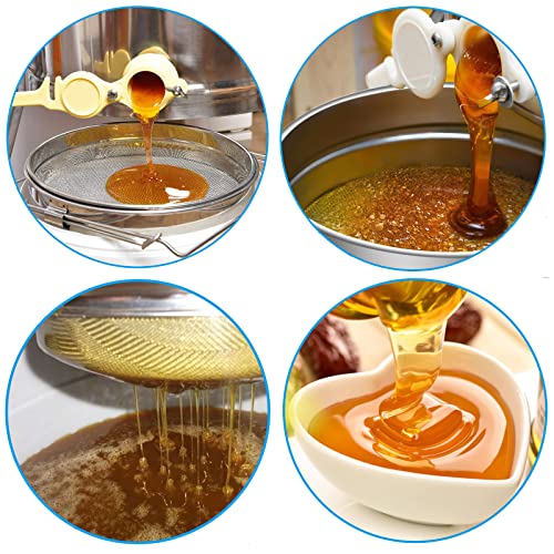 Stainless Steel Double Sieve Honey Strainer Filter for 5 Gallon Buckets Honey Extractor Equipment