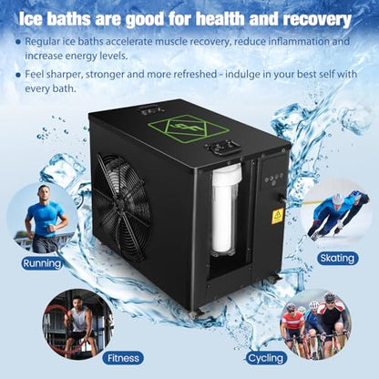 1 HP Ice Bath Chiller, APP Control, Dual Filtration for Clean Clear Water