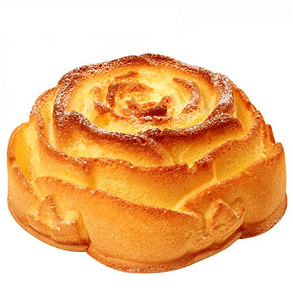 FantasyDay 9.3" Big Rose Flower Birthday Cake Mold - Silicone Baking Pan/Mold for Birthday, Wedding, Parties - Cake, Loaf, Muffin, Brownie, Cheesecake, Tart, Pie, Flan, Bread - color: Big Rose