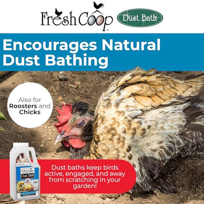 Progressive Planet Fresh Coop Dust Bath, 6lb Jug - Food-Grade Diatomaceous Earth & Calcium Montmorillonite Clay - Supports Healthy Feathers, Reduces Boredom & Encourages Natural Dust Bathing - size: 6lbs – Single