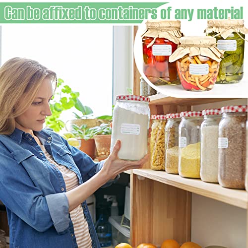 Outus 7500 Pieces Removable Food Labels for Containers 1 x 2 Inch Date Stickers Waterproof Food Storage Freezer Tape Roll Easy Write Clean Oil Resistant for Restaurant Kitchen Home Meal Prep