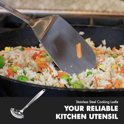 Chef Craft Select Cooking Ladle, 11.5 inch, Stainless Steel - style: Ladle