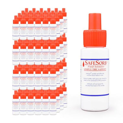 DiSorb Spill Absorbent Powder - Clean Up Bodily Fluids, Blood, Vomit, Urine, Diarrhea - Fluid Solidifier for Daycares, Buses, Schools, Hospitals, Restaurants - 1500cc - 96 Bottles Per Case - size: 1500 cc