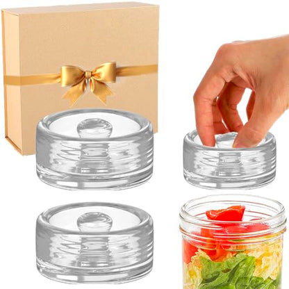 Fermentation Glass Weights with Easy Grip Handle for Mason Jars, Lead-Free, Washable (2 PCS) - color: 2 PCS