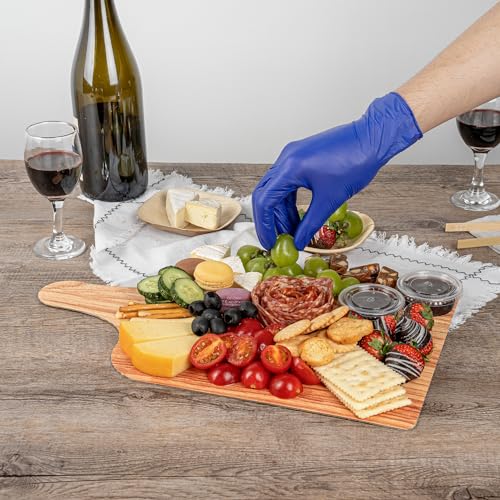 Restaurantware Cater Tek 15.8 x 9.8 Inch Charcuterie Boards 10 Faux Wood Cheese Boards - WIth Handle Stackable Paper Cardboard Charcuterie Boards Disposable For Serving At Catered Events - color: Natural, size: 15 3/4"