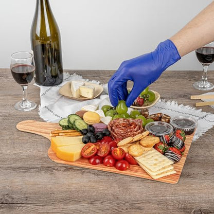 Restaurantware Cater Tek 15.8 x 9.8 Inch Charcuterie Boards 10 Faux Wood Cheese Boards - WIth Handle Stackable Paper Cardboard Charcuterie Boards Disposable For Serving At Catered Events - color: Natural, size: 15 3/4"