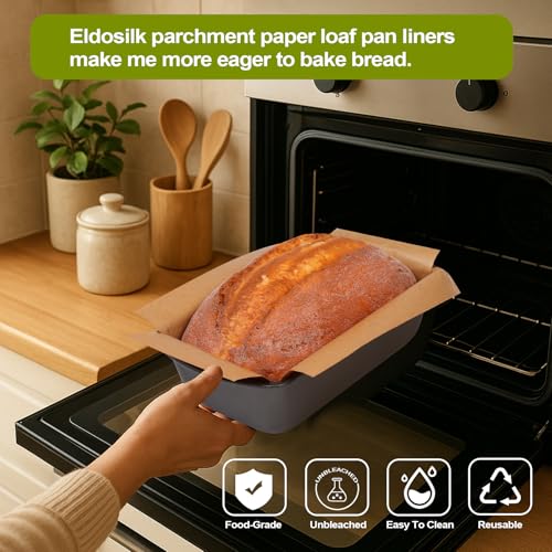 Unbleached Parchment Paper Loaf Pan Liner - Precut 9''x5'' Non-Stick, Fits 8.5''x4.5''/10''x5'' Loaf Pans, Heat-Resistant 430°F, Food-Safe for Bread Baking (100 Pcs & 1 Silicone Liner) - size: 100 Pcs Paper + 1 Pcs silicone