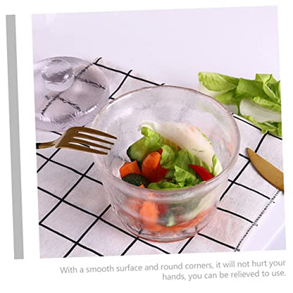 Healifty Japanese Style Round Glass Pickle Jar with Weighted Press Airtight Sealed Container for Kimchi and Pickled Vegetables Household Kitchen Storage Tank