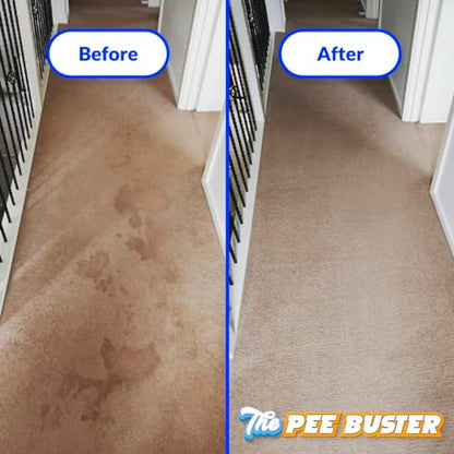 The Pee Buster Pet Stain Remover - Cleaning Spray for Dog and Cat Urine with 5 Cleaning Tablets