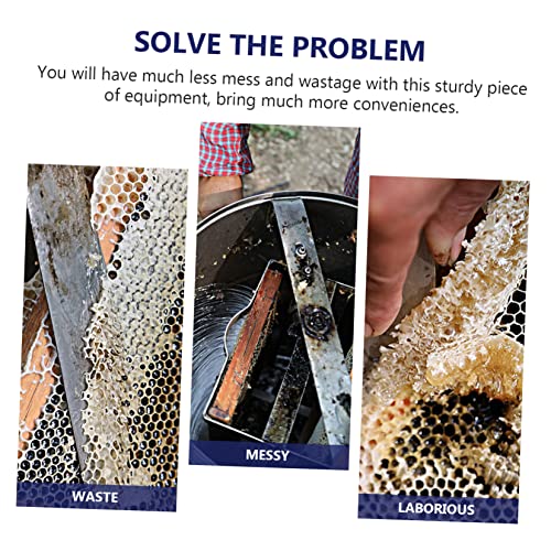 Beekeeper Honeycomb Scraper Tool Stainless Steel Uncapping Fork with Plastic Handle Efficient Honey Collection for Beekeeping Enthusiasts