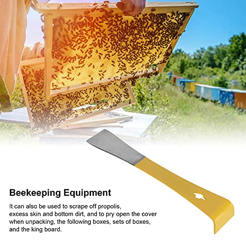 Beekeeper Scraper, 3 in 1 Uncapping Tools Stainless Steel Flat Scraper Honey Cutting Knife Beekeeping Hive Tools with Hanging Hole for Beekeeping Using