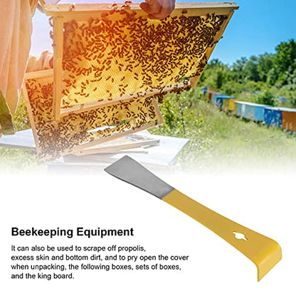 Beekeeper Scraper, 3 in 1 Uncapping Tools Stainless Steel Flat Scraper Honey Cutting Knife Beekeeping Hive Tools with Hanging Hole for Beekeeping Using