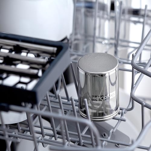 Stainless Steel Tea Infuser for Loose Leaf Tea, Medium (2.05” Diameter x 2.95” Height) – Extra Fine Mesh Strainer with Chain Hook & Lid, Reusable Tea Steeper for Mugs, Cups & Teapots - size: Medium