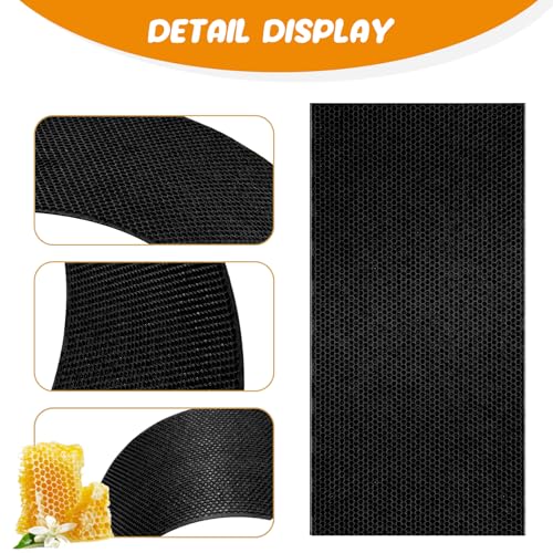 Weysat 40 Pcs Waxed Coated Beehive Foundation Sheets Beehive Wax Coated Foundation for Bee Frames Plastic Beeswax Sheet Bee Hive Equipment Deep Frame (Black) - color: Black