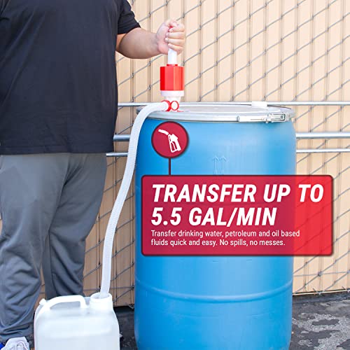 TERA PUMP Adjustable Length Portable Lightweight Siphon Transfer Pump | BPA FREE for Drinking Water - style: 5.5 GPM
