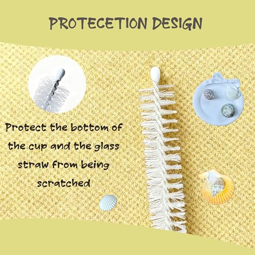 Straw Brush Cleaner for Baby Bottles,Stanley Straw Cleaner Brush 8 inch for 20oz Stanley Mugs, Straw Cleaner Brush Extra Long 12-inch,Straw Cleaner with 304 Stainless Steel Wire(8 Pack).