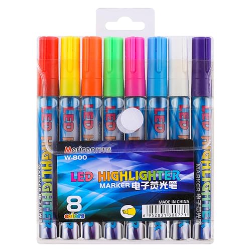 Queen Bee Marking Kit - Apiary Marker, 8 Piece Pen Set for Hive Tracking, Paint Stick with Fine Tip, Beekeeping Gear, Sorting Wand for Colonies, Brood and Frames
