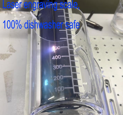 Ackers Mirror Etching Scale Glass Measuring Cup-[Insulated handle | V-Shaped Spout]-Made of High Borosilicate Glass Measuring Cup for Kitchen or Restaurant, Easy to Read, 1000 ML (32 Oz, 4 Cup) - size: 1000 ML (32 Oz, 4 Cup) - Mirror Etching