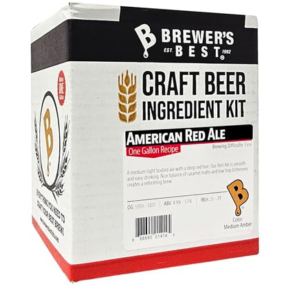 Brewer's Best One Gallon Home Brew Beer Ingredient Kit (American Red Ale)