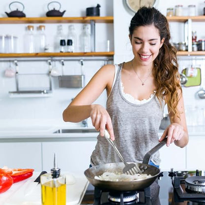 Zulay Kitchen Stainless Steel Cooking Utensil - Stainless Steel Kitchen Utensil - Durable Kitchen Gadgets - Metal Kitchen Accessories - Easy to Clean Kitchen Tools - 8 Piece Set - size: 8 Piece Set