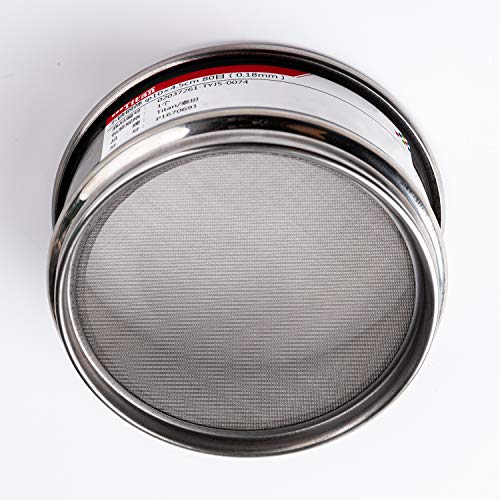 65 Mesh Lab Sieves 4" Diameter 304 Stainless Steel Wire Cloth Test Sieve for Industrial Laboratory Home - size: φ10×4.5cm 65 Mesh(0.25mm)