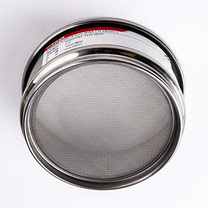 65 Mesh Lab Sieves 4" Diameter 304 Stainless Steel Wire Cloth Test Sieve for Industrial Laboratory Home - size: φ10×4.5cm 65 Mesh(0.25mm)