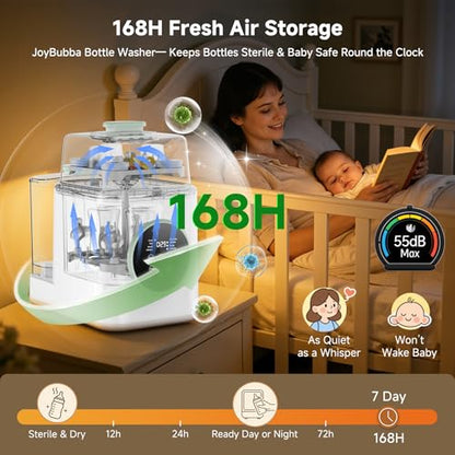 Baby Bottle Washer and Sterilizer with Dryer – 19-Min Fast All-in-One Machine for Baby Bottles, Pump Parts & Accessories, 3 High-Temp Sterilization Modes, 60 Cleaning Tablets - size: C3 Baby Bottle Washer
