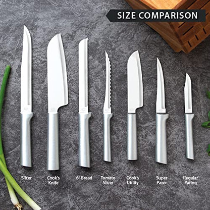 Rada Cutlery Regular Paring Knife (R101), 3.25" Stainless Steel Blade, Silver Handle - color: Silver