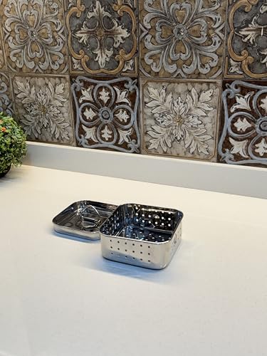 stainless steel tofu press & paneer maker, Cheese Maker mould Press Kit with Lid (Small-450ml(15.21Oz)) - size: Small-450ml(15.21Oz)